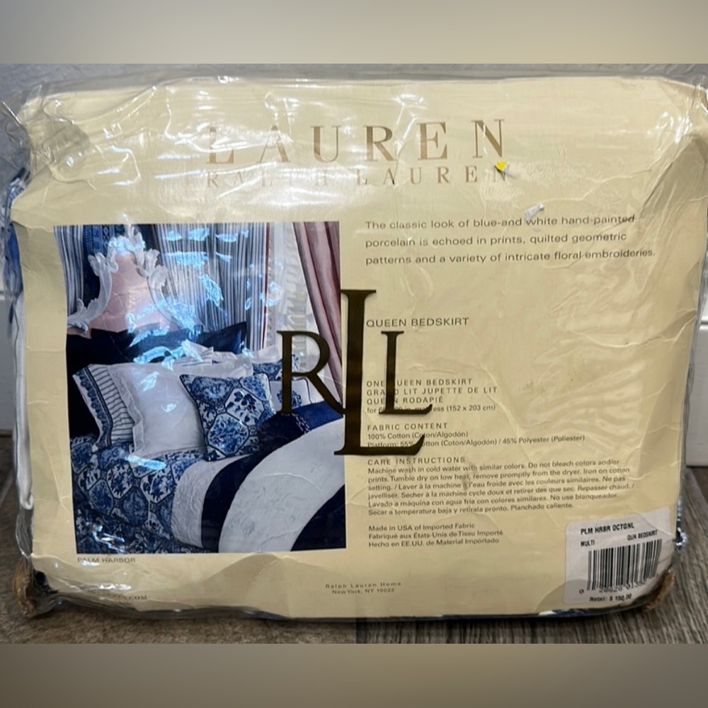 Ralph Lauren Palm Harbor Queen bed skirt